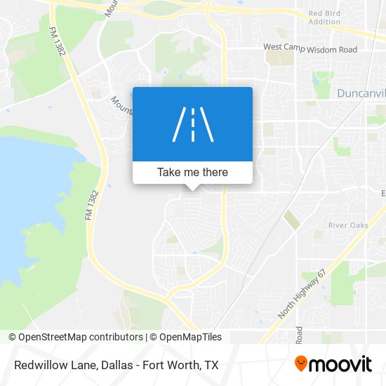 Redwillow Lane map