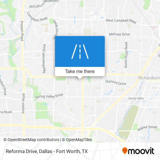 Reforma Drive map