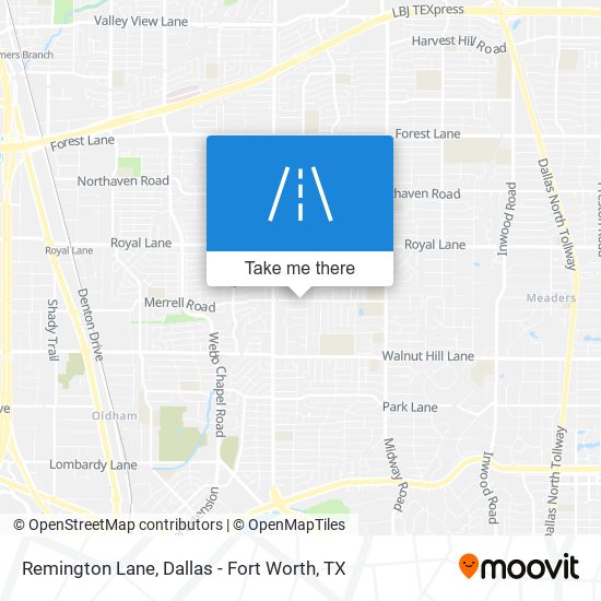 Remington Lane map