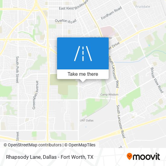 Rhapsody Lane map