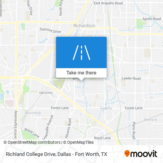 Mapa de Richland College Drive