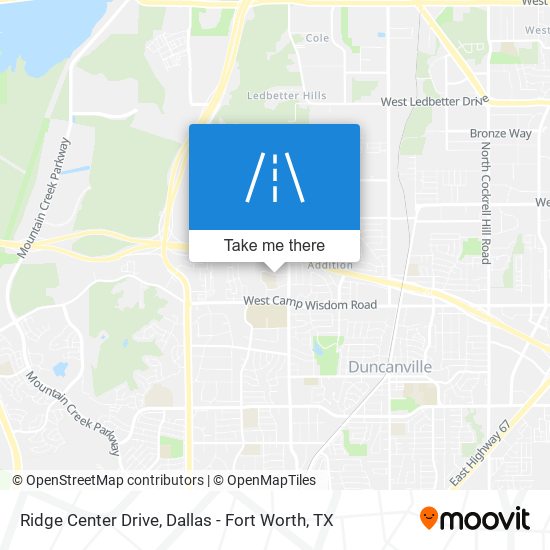 Ridge Center Drive map