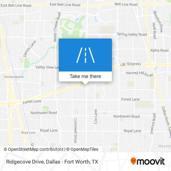 Ridgecove Drive map