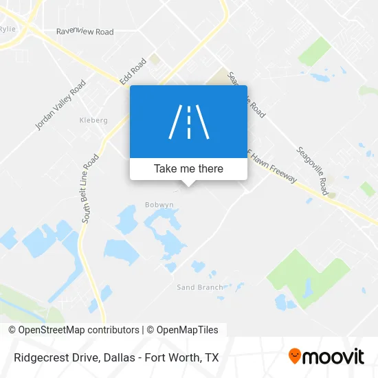 Ridgecrest Drive map