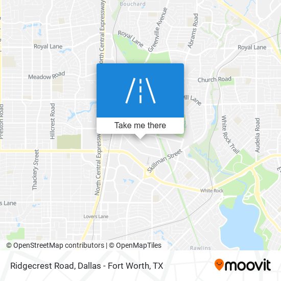 Ridgecrest Road map