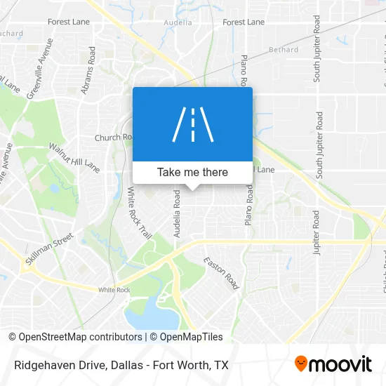 Ridgehaven Drive map