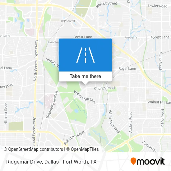 Ridgemar Drive map