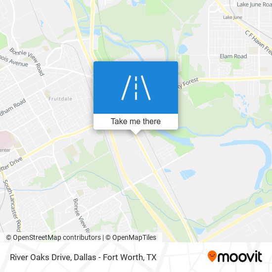River Oaks Drive map