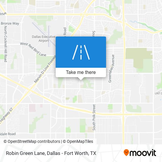 Robin Green Lane map