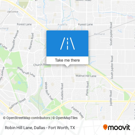 Robin Hill Lane map