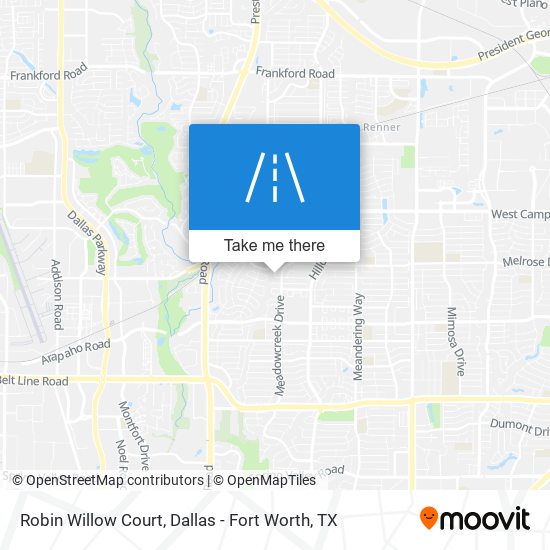 Robin Willow Court map
