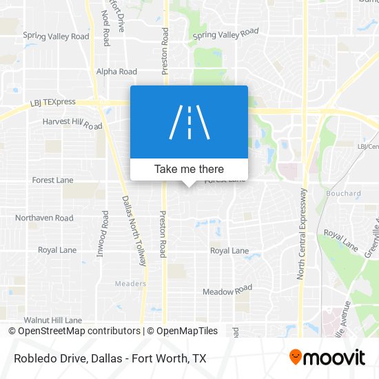 Robledo Drive map