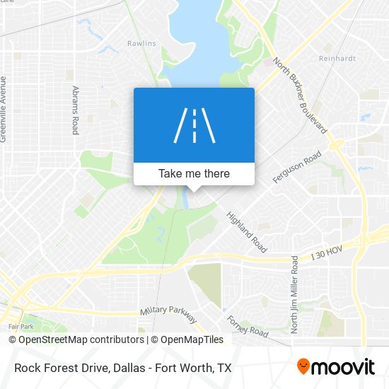 Rock Forest Drive map