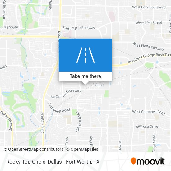 Rocky Top Circle map