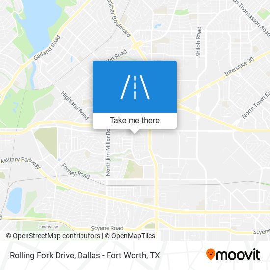 Rolling Fork Drive map