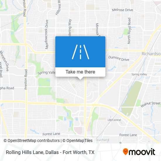 Mapa de Rolling Hills Lane