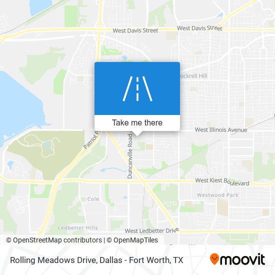 Rolling Meadows Drive map