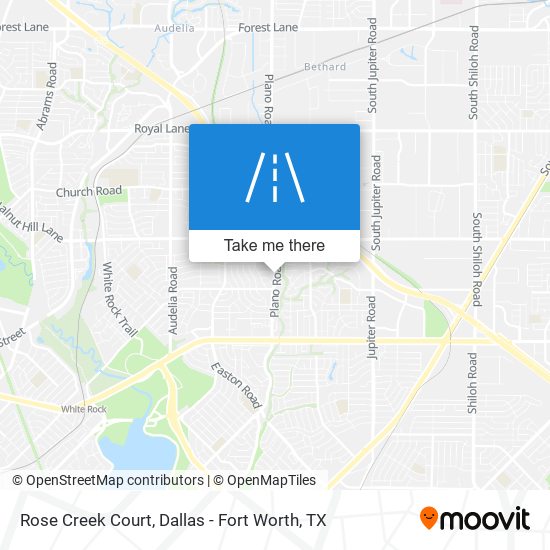 Rose Creek Court map