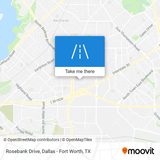 Rosebank Drive map