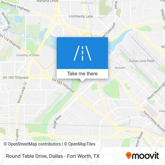 Round Table Drive map