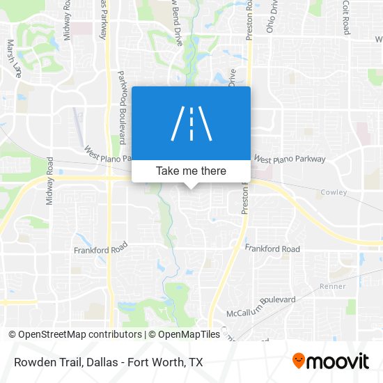 Rowden Trail map