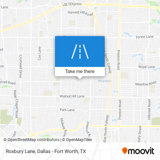 Mapa de Roxbury Lane