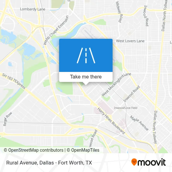 Rural Avenue map