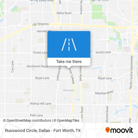 Russwood Circle map