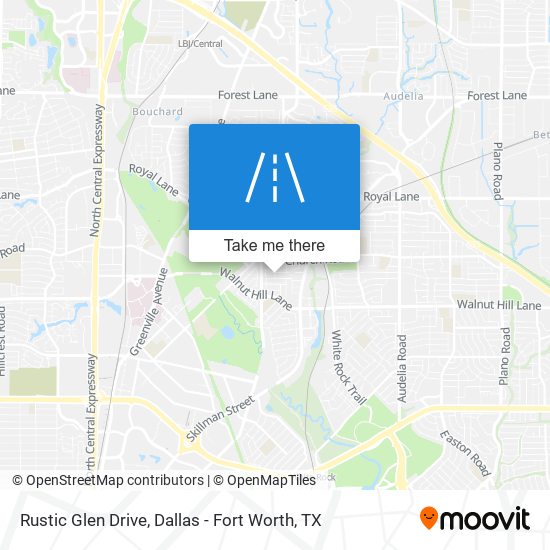 Rustic Glen Drive map