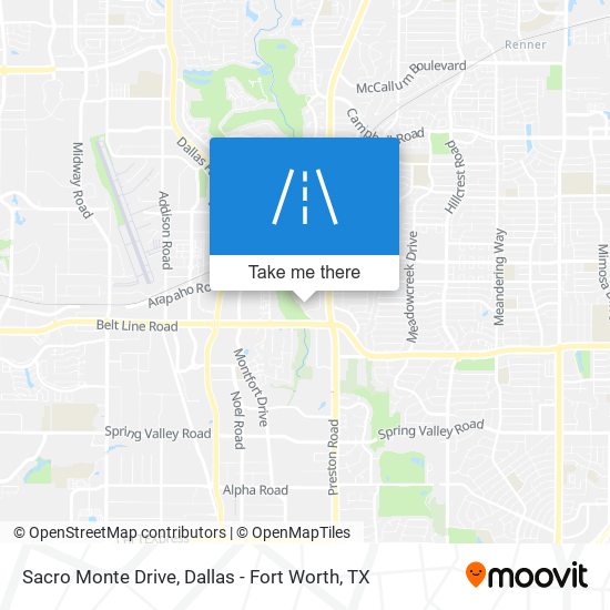 Sacro Monte Drive map