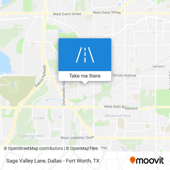 Sage Valley Lane map