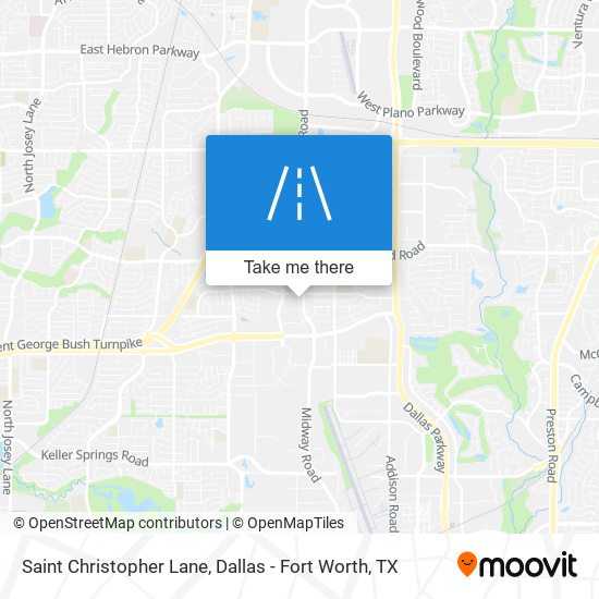 Saint Christopher Lane map