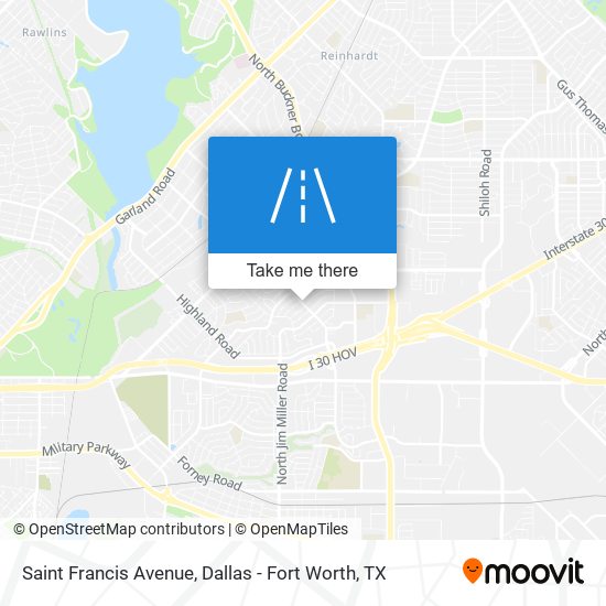 Saint Francis Avenue map