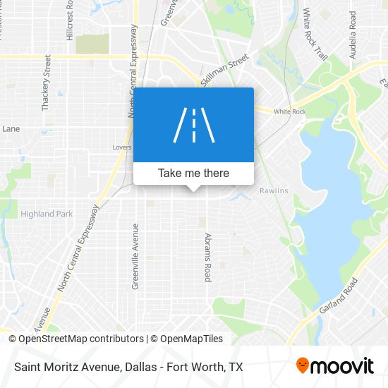 Mapa de Saint Moritz Avenue