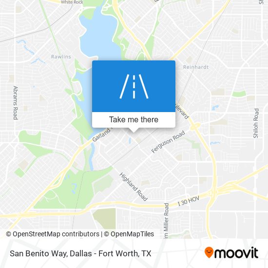 San Benito Way map