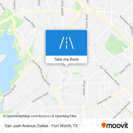 Mapa de San Juan Avenue
