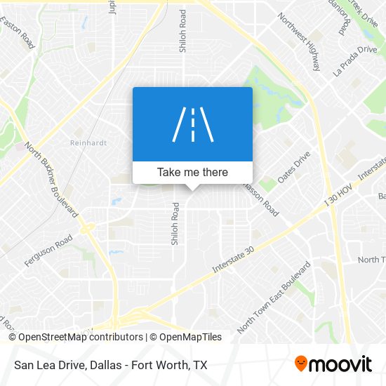 San Lea Drive map