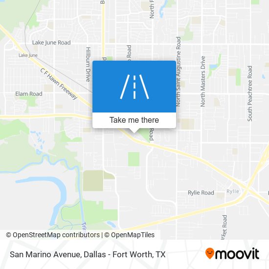 San Marino Avenue map