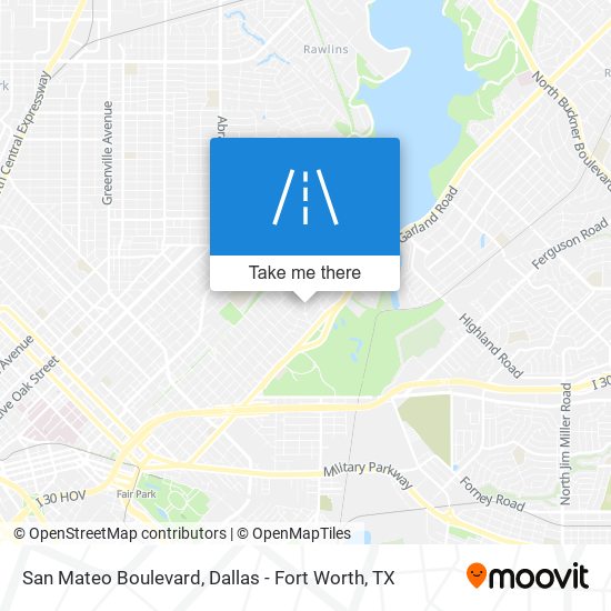 Mapa de San Mateo Boulevard