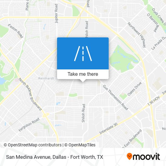 Mapa de San Medina Avenue
