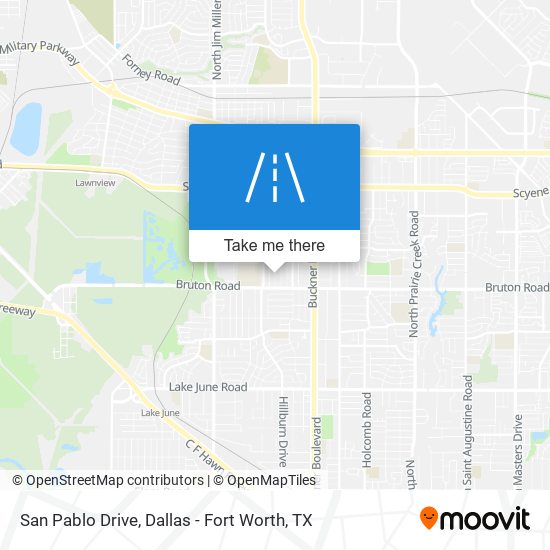 San Pablo Drive map