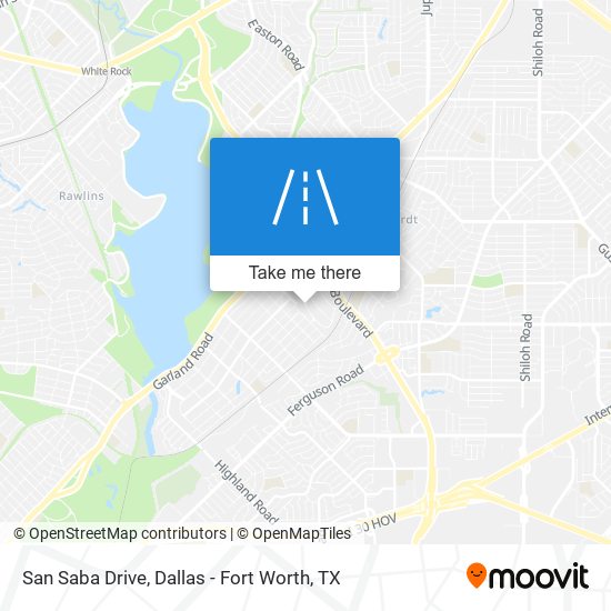 San Saba Drive map