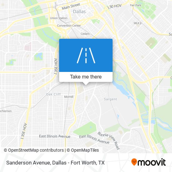Sanderson Avenue map
