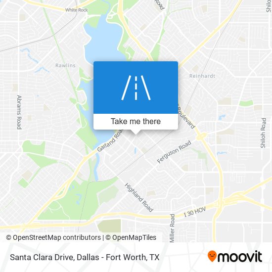 Santa Clara Drive map
