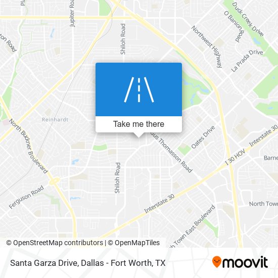 Santa Garza Drive map