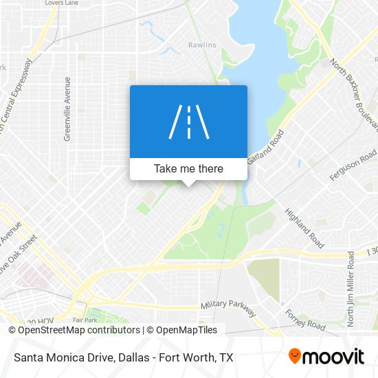 Santa Monica Drive map