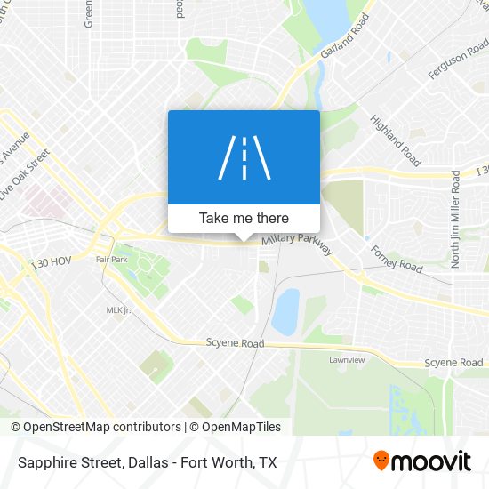 Sapphire Street map