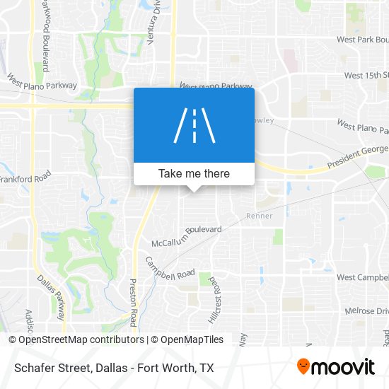 Schafer Street map