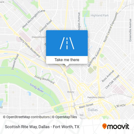Scottish Rite Way map
