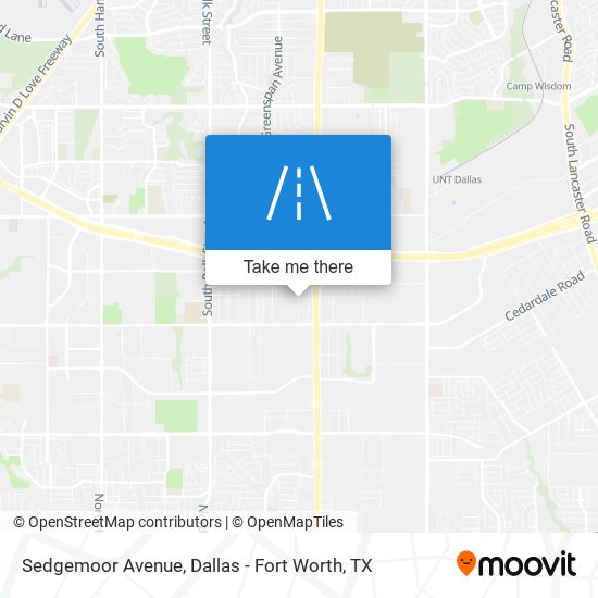 Mapa de Sedgemoor Avenue